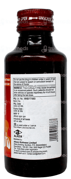 Alkemdryl Expectorant 100Ml